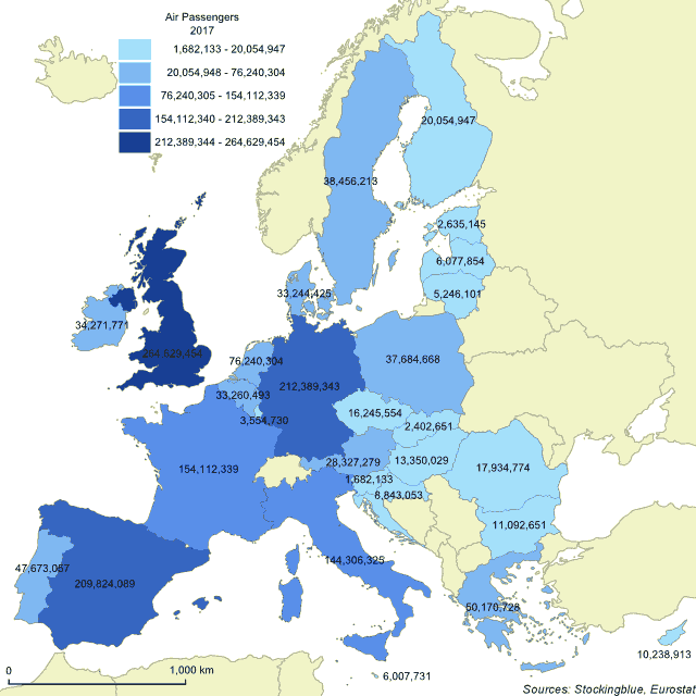 Air Travel in EU States