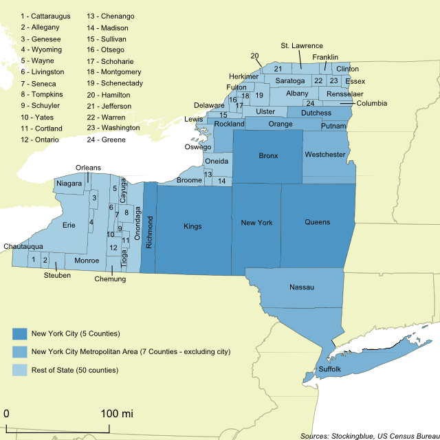 Population of New York State