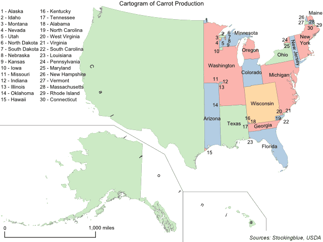 Carrot Production in the United States